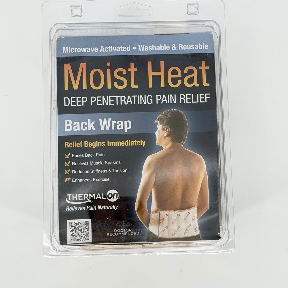 Thermalon Moist Heat Back Wrap Microwave Reusable Pain Relief Therapy Pad